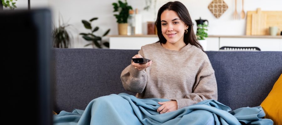 Young,Happy,Gen,Z,Woman,Enjoying,Her,Leisure,Time,,Sitting
